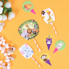 Heart Home Cupcake Toppers | Cardboard Cupcake Picks |Decorations Supplies for Farewell | Birthday Party | Theme Cupcake Topper | 21 Pieces | DT-2099 | Multicolor