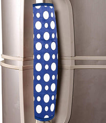Kuber Industries Dots Design PVC 2 Pieces Fridge/Refrigerator Handle Cover (Sky Blue) CTKTC33597, Standard