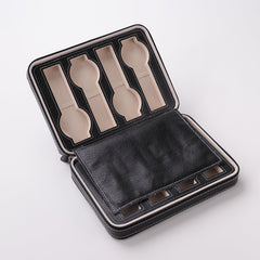 Kuber Industries 8 Slots Watch Zipper bag |Watch Organizer For Men & Women (Black)