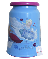 Heart Home Jupiter Jumbo Bathroom Stool Printed Round Big Patla (Blue)-HEART11102