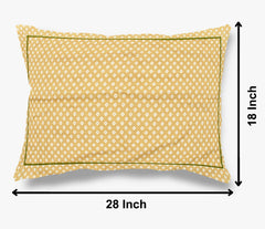 Heart Home Rhombus Design Cotton Pillow Covers, 18 x 28 inch, Set of 4 (Brown)