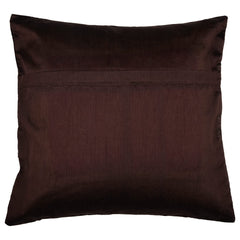 Kuber Industries Cushion Cover | Sofa Cushion Covers | Square Cushion Covers | Velvet Cushion Covers | Gold Print Couch Cushion Covers | Set of 5 | 16 Inch | Brown