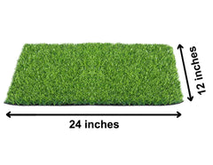 Kuber Industries 35 Artificial Grass for Balcony Or Doormat, Soft and Durable Plastic Turf Carpet Mat, Artificial Grass 1 X 2 Feet, Green, 2 Pieces, Standard (KUBMART011790)