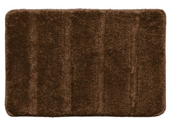 Heart Home Strips Design Cotton Door Mat for Porch/Kitchen/Bathroom/Laundry Room, 24"x16" (Brown) 52HH3960