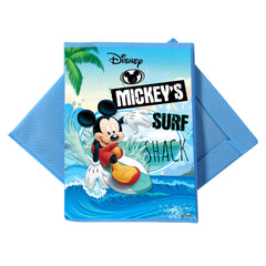 Heart Home Disney Mickey Surf Print Foldable Laundry Basket|Clothes Storage Basket With Handle & Lid,60 Ltr.Pack of 2 (Blue)