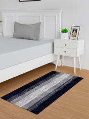Heart Home Runner | Bedside Runner for Bedroom | Runner for Living Room | Blue Patta Rainbow Carpet Runner | Anti Skid Carpet Rug Mat | Kitchen Runner | 22x55 | Gray