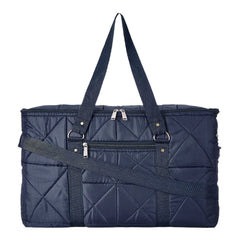 Kuber Industries Parachute Foldable Duffle Bag/Bag Packs with Handle for Traveling (Blue) 52KM3966