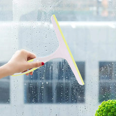 Kuber Industries Kitchen Wiper|Plastic Kitchen Table Platform Wiper Ideal for Windows, Glass & Car Windshield,Pack of 2 (Yellow)