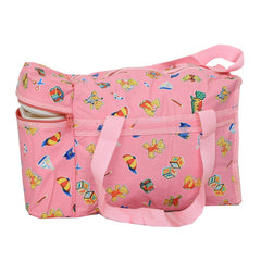 Kuber Industries Fabric 38 cms Pink Baby Bag (BABY006625)
