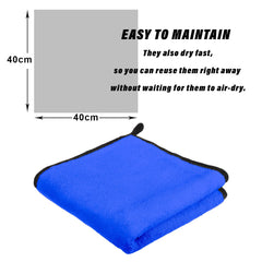 Kuber Industries Cleaning Towel | Reusable Cleaning Cloths for Kitchen | Duster Towel for Home Cleaning | 400 GSM Cleaning Cloth Towel with Hanging Loop | 40x40 | Pack of 2 | Multi