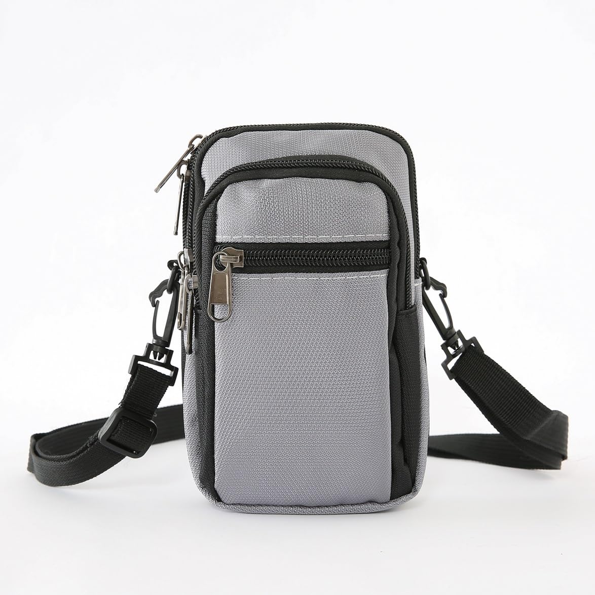 Kuber Industries Paspport Holder for Men & Women|Multifunction Passport Cover Bag|Nylon Passport Pouch for Luggage (Grey)