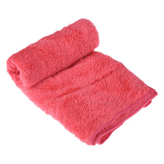 Kuber Industries Cleaning Towel | Reusable Cleaning Cloths for Kitchen | Duster Towel for Home Cleaning | 350 GSM Cleaning Cloth Towel for Car | Bike | 30x60 | Dark Pink