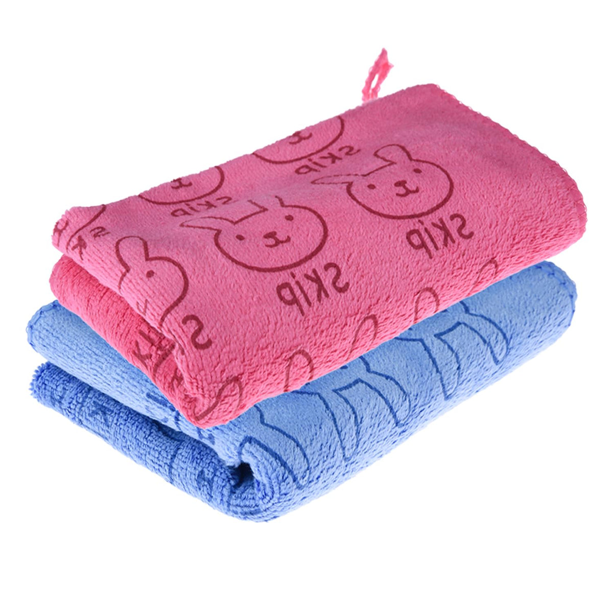 Heart Home Cleaning Towel | Reusable Cleaning Towel for Baby | Duster Towel for Home Cleaning | Skip Cleaning Cloth Towel with Hanging Loop | 30x40 | Pack of 2 | Multi