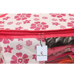 Kuber Industries 6 Piece Non Woven Blouse Cover Set, Pink (CTS00837)