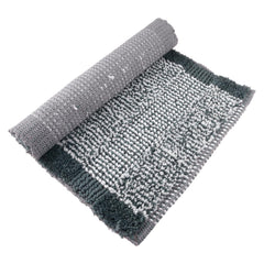 Heart Home Door Mat | White Cut Loop Doormat | Microfiber Entrance Mat | Entry Doormat | Office Entrance Door Mat | Door Mat for Home | Door Mat for Living | Gray