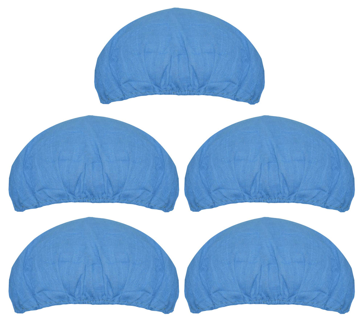Kuber Industries Cotton Reusable Stretchable Anti Pollution Surgeon Caps (KESHAV46341, Blue, 26 cm X 26 cm, Standard) - Pack of 3