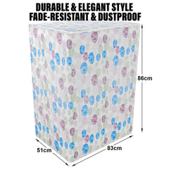Heart Home Washing Machine Cover | Dot Print Washing Machine Cover | Soft PVC Top Load Semi-Automatic Washing Machine Cover | Multi