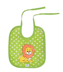 Heart Home Baby Cotton Apron Bibs-Pack of 3 (Green)-HS43HEARTH25515