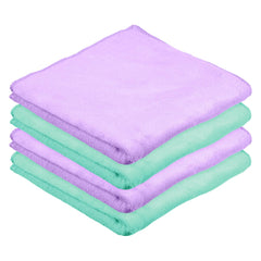 Kuber Industries Cleaning Towel | Reusable Cleaning Cloths for Kitchen | Duster Towel for Home Cleaning | 400 GSM Cleaning Cloth Towel for Car | Bike | 50x70 | Pack of 4 | Multi