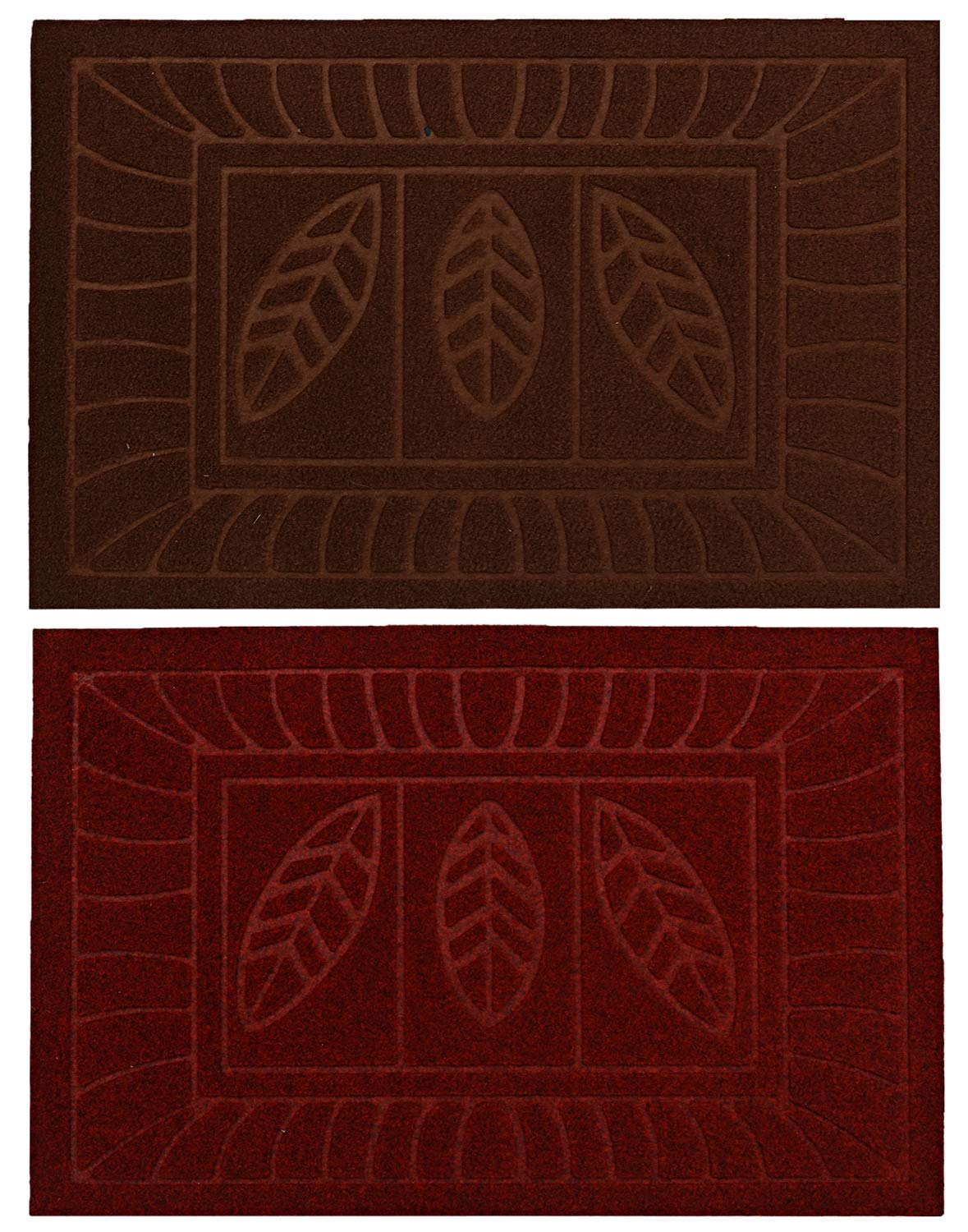 Kuber Industries 2 Piece Microfibre Door Mat Set - 23.6"x15.7", Multicolour