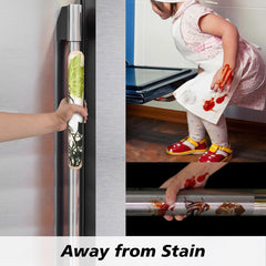 Heart Home Fridge Top Cover & Handle Cover Set | Fridge Top & Handle Cover Set | Refrigerator Cover & Handle Cover Combo Set | Tree Kniting Fridge & Handle Cover | Green