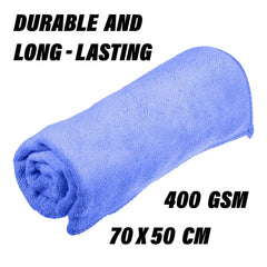 Kuber Industries Cleaning Towel | Reusable Cleaning Cloths for Kitchen | Duster Towel for Home Cleaning | 400 GSM Cleaning Cloth Towel for Car | Bike | 50x70 | Blue