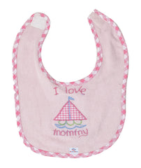 Heart Home Baby Cotton Apron Bibs-Pack of 4 (Pink)-HS43HEARTH25505