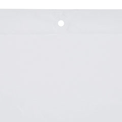 Kuber Industries Heavy Duty PVC Shower Curtain Liner with Hooks|Waterproof PVC & 8 Hooks|Size 203 x 178 CM (White)
