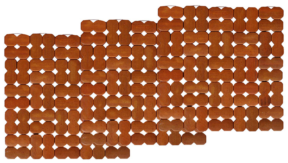 Kuber Industries 3 Pieces Bamboo Tea Coaster Set (Wooden)-CTKTC14511