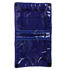 Kuber Industries 2 Pieces Cotton Lingerie Undergarments Organizer (Blue),CTKTLUG299