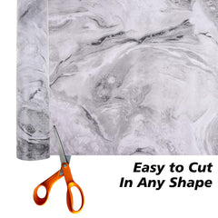 Heart Home Shelf Liner | Kitchen Cabinet Shelf Protector | Kitchen Liners for Cabinets and Drawers | Drawer Liner Mat | Marble Shelf Liner Cabinet Mat | 3 MTR | Gray