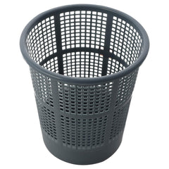 Kuber Industries Mesh Dustbin|Plastic Open Garbage Basket|Portable Round Trash Can for Kitchen|Office|College|5 Liter (Grey)