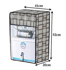 Heart Home PVC Squere Print Water Purifier RO Cover for Home & Kitchen (Blue) 54HH4145.