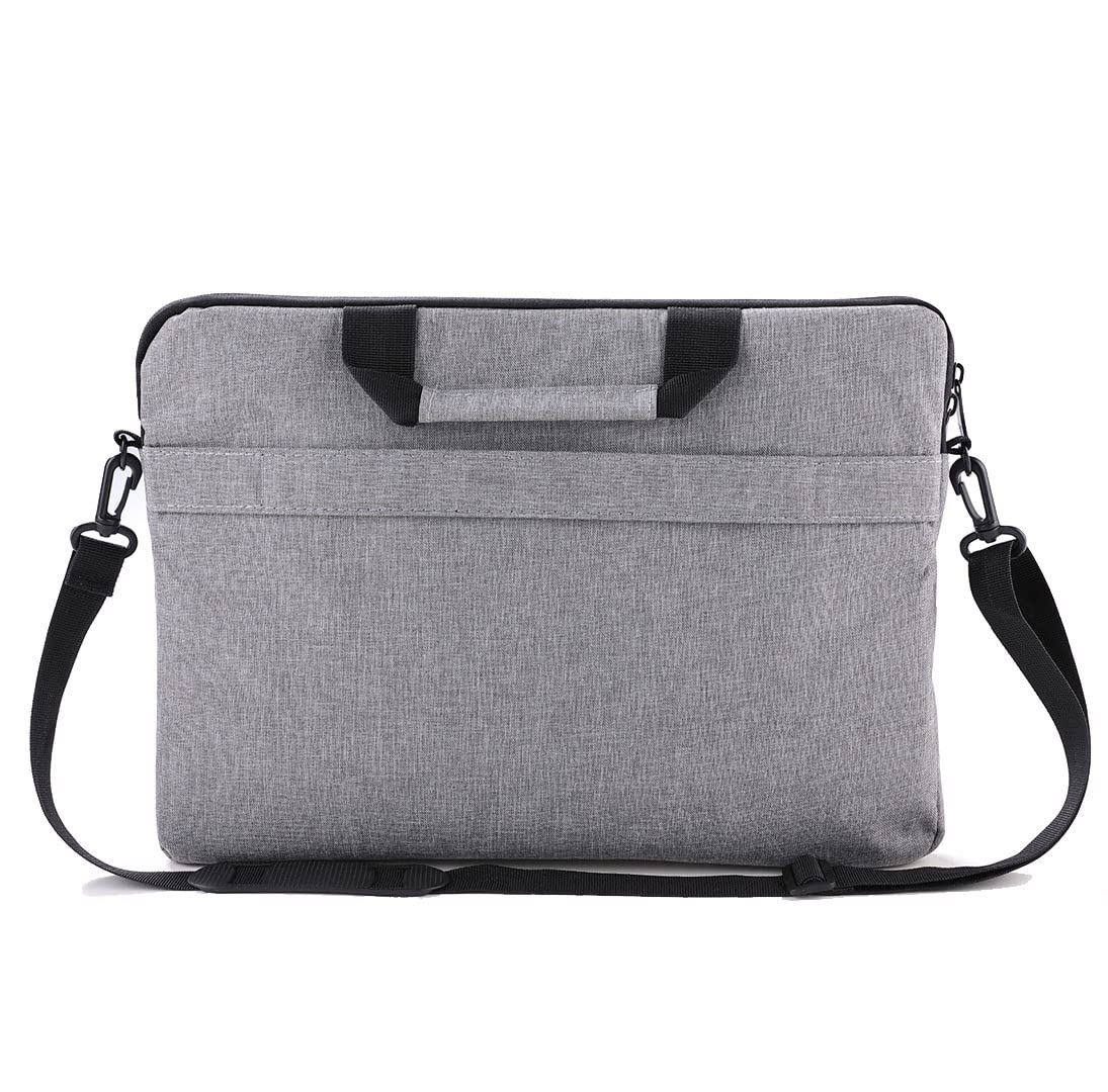 Kuber Industries Laptop Bag/Office Bag | College Bag Size- 38x30x10 cm | Suitable for Laptop Apple/Dell/Lenovo/ASUS/Hp/Samsung/Mi/MacBook/Ultrabook/Thinkpad/Idea pad/Surfacepro (Grey)