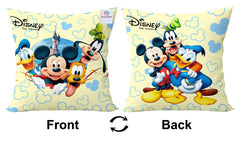 Heart Home Disney Printed Microfibre Filled Cushion Filler 16"x16" (Cream)-KUBMART15877 (Model Number: HHEART015877)