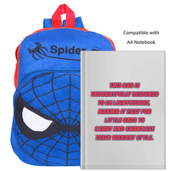 Heart Home Marvel Spider-man School Bag | Velvet Kids School Bags | Student Bookbag | School Bag for Girls & Boys | School Backpack for Kids | Single Compartments | Blue