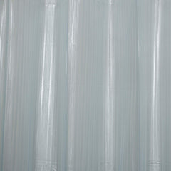Kuber Industries 0.20mm Lining Design Stain Resistant, No Odor, Waterproof PVC AC Curtain with Hooks,7 Feet, Pack of 2 (White)