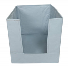 Kuber Industries Non-Woven Shirt Stacker/Clothes Organizer|Solid Color & Foldable Non Woven Material|Closet & Wardrobe Organizer|Size 40 x 20 x 25 Cm, Pack of 1 (Grey)