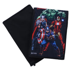 Heart Home Marvel Avengers Shirt Stacker|Foldable Shirt Stacker for Cloth|Non-Woven Wardrobe Organizer for Home With Lid|Pack of 4 (Black)