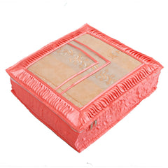 Kuber Industries Heavy Quilted Satin Saree Cover, Pink