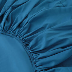 Kuber Industries single Bed Mattress ProtectorBed Protecter With Elastic "120x200" CM (Blue)