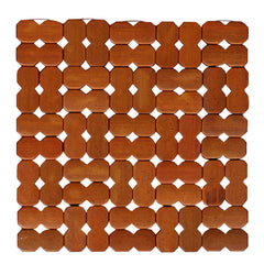 Kuber Industries 3 Pieces Bamboo Tea Coaster Set (Wooden)-CTKTC14511