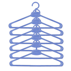 Kuber Industries Designer Hanger Plastic 12 Pieces Hanger Set for Wardrobe (Purple), CTKTC6699