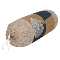 Kuber Industries Leaf Print Soft & Luxurious Decorative Cotton Bolster Cover (Pack of 4, Cream)