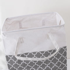 Kuber Industries Laundry Basket For Clothes|Foldable Laundry Hamper|Basket For Toys, Dirty clothes, Storage "45 LTR" (Grey)