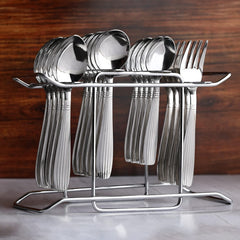 Heart Home Stainless Steel Cutlery Set for Kitchen & Dining Table with 24 Spoon (Silver) 54HH3943.