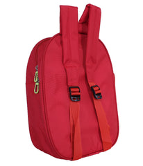 Kuber Industries Polyester Waterproof Disney Mickey & Minnie Mouse Print Backpack|Sturdy School Bag for Kids (Red)