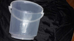 Kuber Industries Plastic Bucket for Bathroom, 16 Litre, Transparent