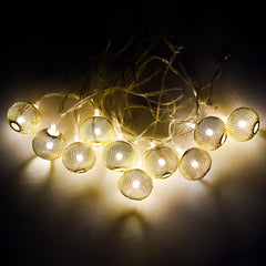 Heart Home Diwali Lights | Diwali String Light For Décor | Lights for Christmas | Lights for Navratri | Lights for Party | Lights for Indoor & Outdoor | Jali Larten String Lights | Golden