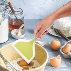 Heart Home Turner | Silicone Wide Spatula Turner | Spatulas Turner for Nonstick Cookware | Omelette Turner for Cooking | Kitchen Turners | New Big Spatula | Pack of 4 | Green